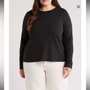 Caslon Black Long Sleeve Women's Tee